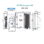 سروو موتور 100 وات A3 دلتا ترمزدار ECM-A3L-CY0401SS1 - تصویر 4