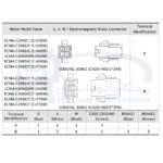 سروو موتور 750 وات B2 دلتا بدون ترمز 3000 دور ECMA-C20807RS سیم بندی و اتصالات کانکتور قدرت و کانکتور ترمز