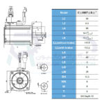 سروو موتور 750 وات سری A3 دلتا ترمزدار ECM-A3L-CY0807SS1 - تصویر 3